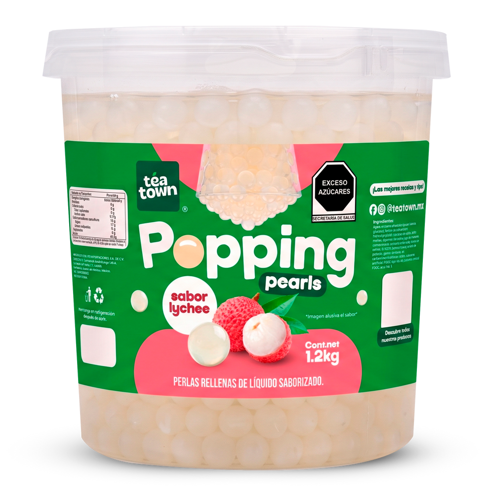 Perlas Rellenas (Popping Pearls) Lychee 1.2KG