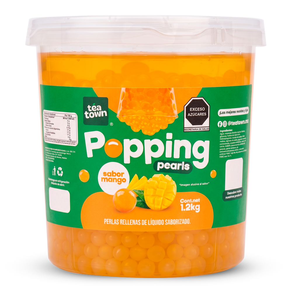 Perlas Rellenas (Popping Pearls) Mango 1.2KG