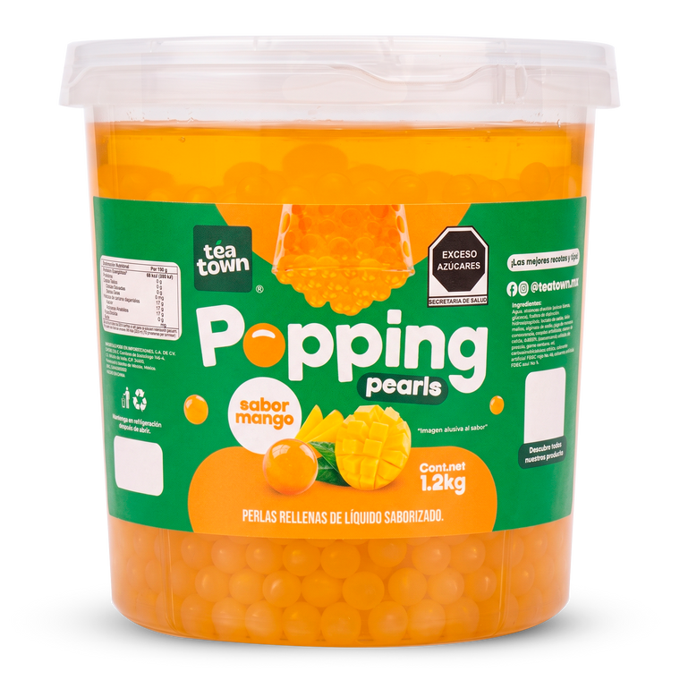 Perlas Rellenas (Popping Pearls) Mango 1.2KG