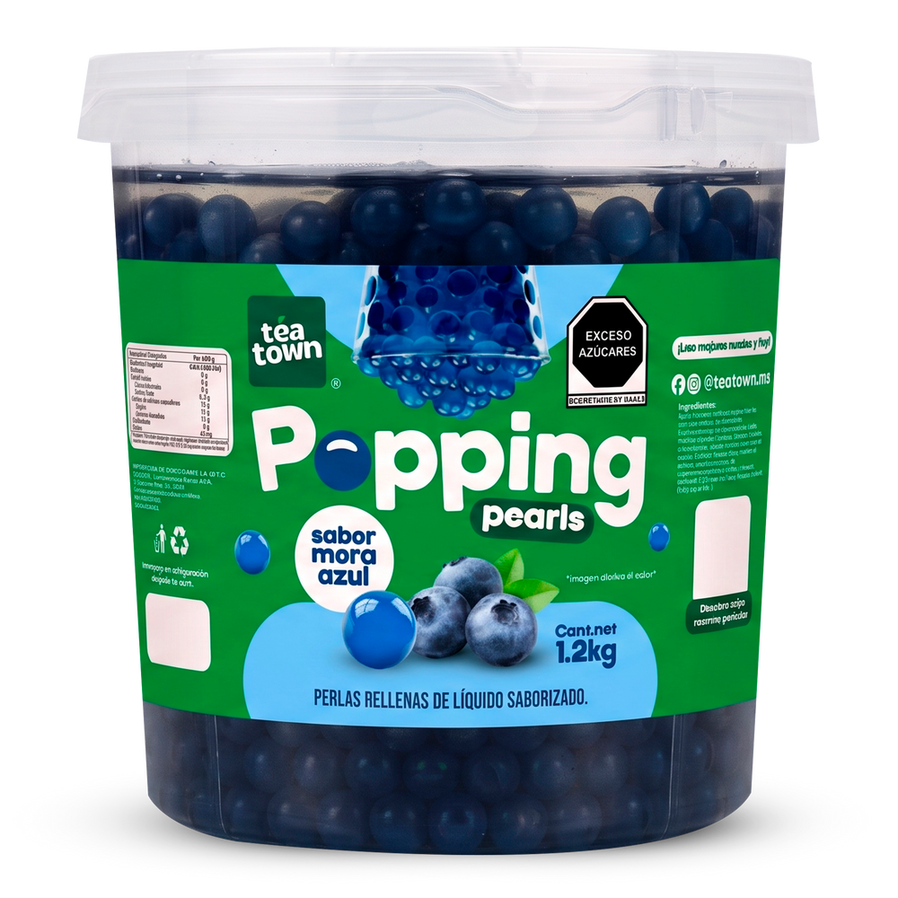 Perlas Rellenas (Popping Pearls) Blueberry 1.2KG