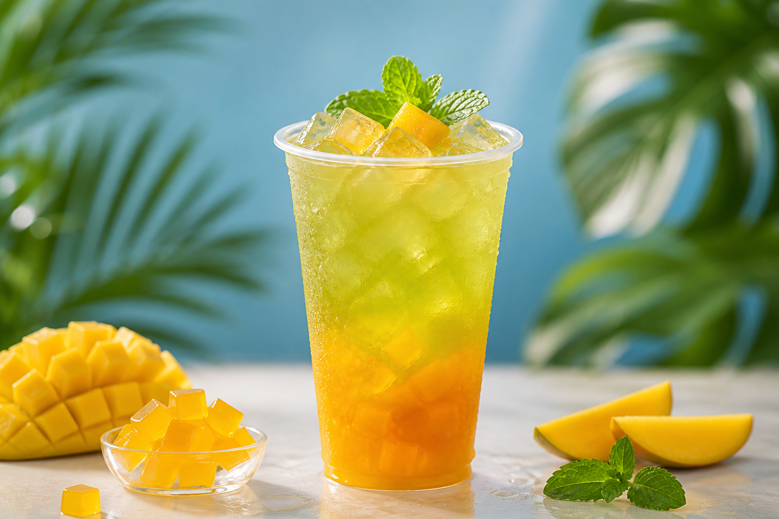 Mango Jelly Green Tea