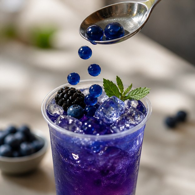 Ingredientes de Mora Azul Bubble Tea